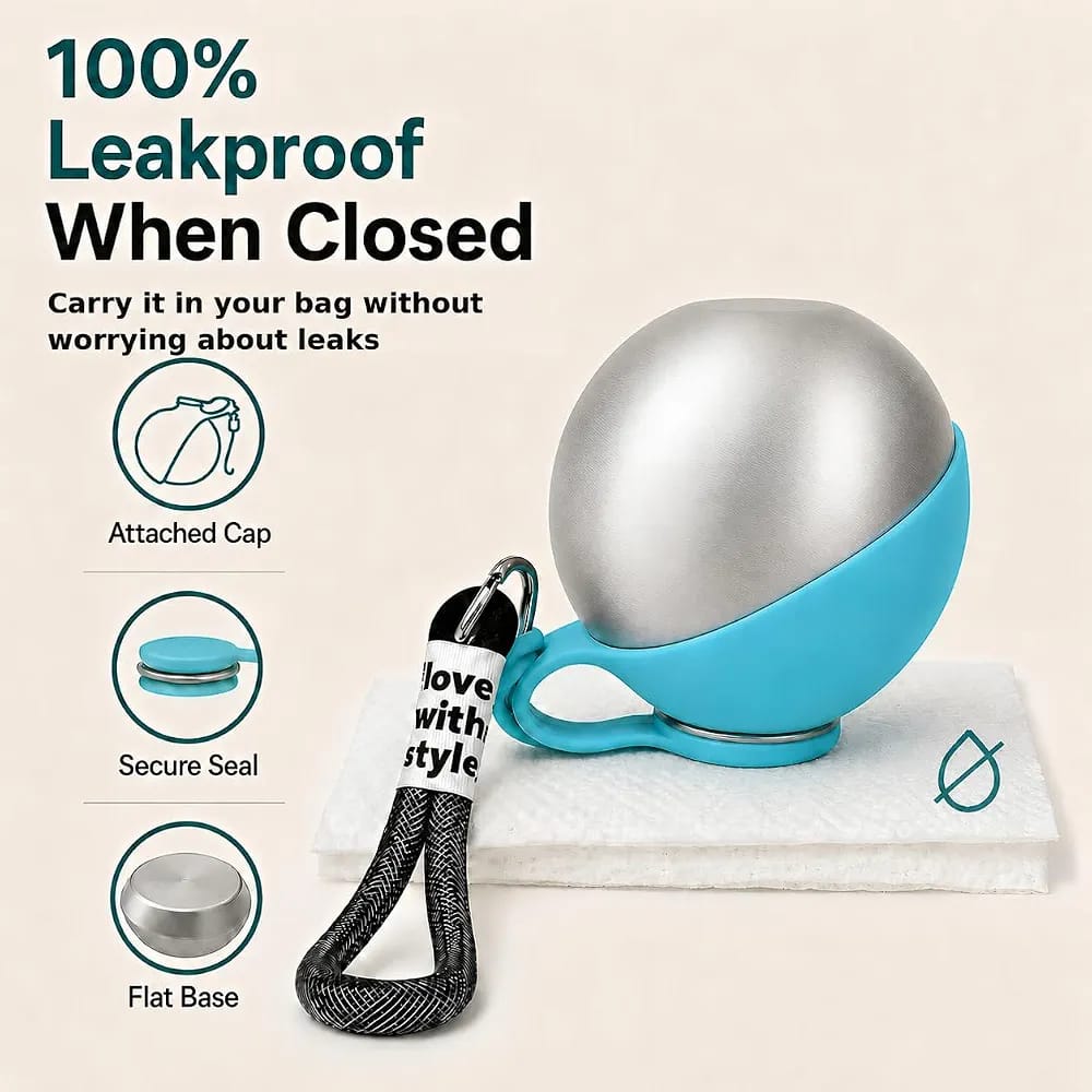 ALLUXESS Portable Pet Water Bottle | Leakproof Dog & Cat Water Bottle for Walks, Travel & Outdoor Adventures