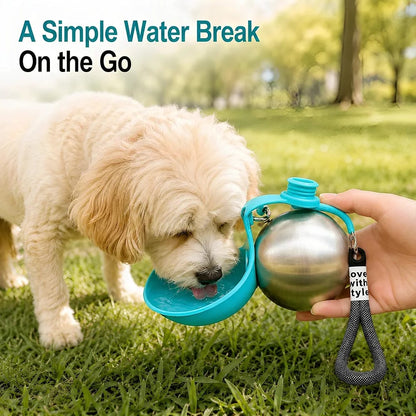 ALLUXESS Portable Pet Water Bottle | Leakproof Dog & Cat Water Bottle for Walks, Travel & Outdoor Adventures