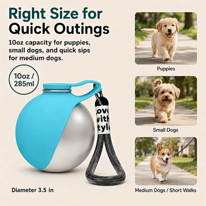 ALLUXESS Portable Pet Water Bottle | Leakproof Dog & Cat Water Bottle for Walks, Travel & Outdoor Adventures