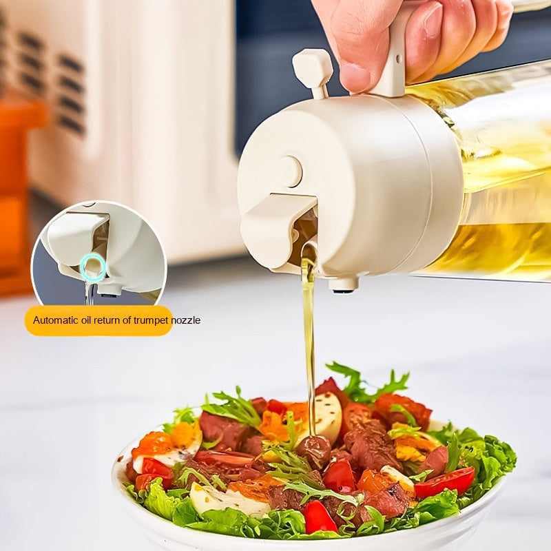 Alluxess 2-in-1 Oil Sprayer Bottle – Spray & Pour Control for Healthier Meals