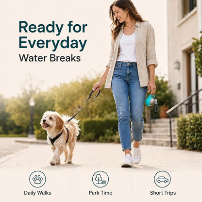 ALLUXESS Portable Pet Water Bottle | Leakproof Dog & Cat Water Bottle for Walks, Travel & Outdoor Adventures