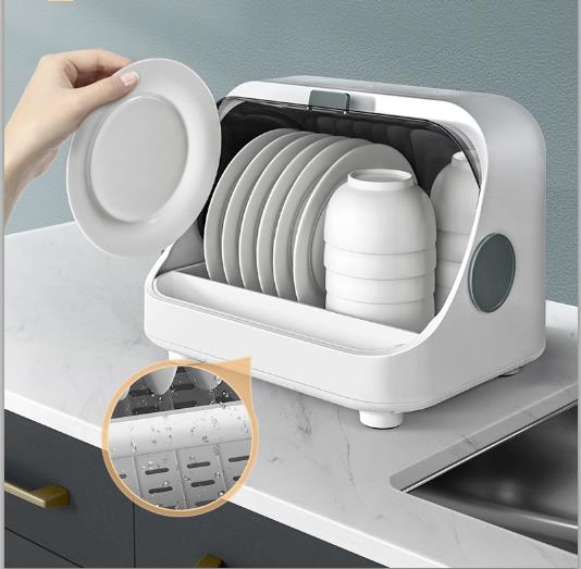 Alluxess™ Premium Tableware Storage Cabinet & Sanitizing Drain Rack