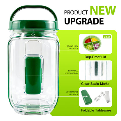 Alluxess Premium Leak-Proof Salad Pod Container