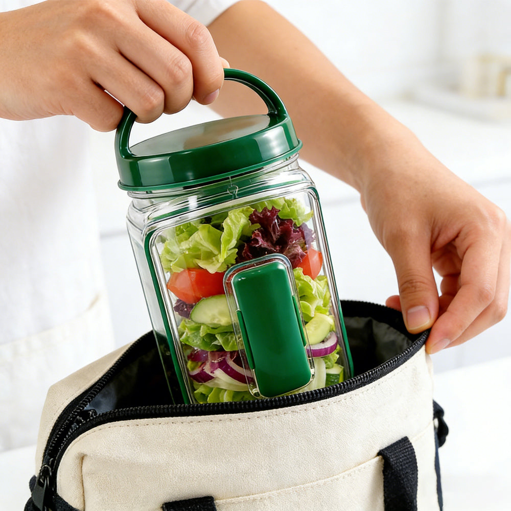 Alluxess Premium Leak-Proof Salad Pod Container