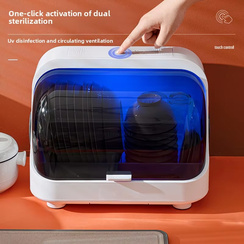 Alluxess™ Premium Tableware Storage Cabinet & Sanitizing Drain Rack