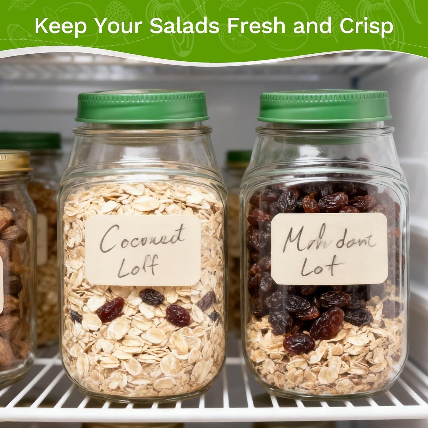 Alluxess Premium Leak-Proof Salad Container With Side Opening For Office, Travel & Outdoors.