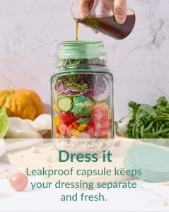 Alluxess Premium Leak-Proof Salad Pod Container