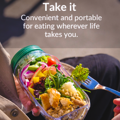 Alluxess Premium Leak-Proof Salad Pod Container